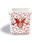 Luxury Dekoratif Buzlu Cam Mumluk Karen Kuşlar Desen 8x8 cm (2 Adet) 1 Adet 1