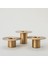 Luxury Dorothy Tealight Mumluk 12X6 cm Altın 1 Adet 3