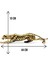 Luxury Dekoratif Polyester Leopar Biblo Gold-Eskitme 1 Adet 1