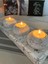 Luxury Beyaz El Yapımı 3'lü Beton Tabaklı Beton Mumluk Set Beton Tealight Set Mumlar Dahildir 3 Parça Beto 1 Adet 4