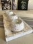 Luxury Beyaz El Yapımı 3'lü Beton Tabaklı Beton Mumluk Set Beton Tealight Set Mumlar Dahildir 3 Parça Beto 1 Adet 5