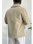 Erkek Oversize Trenç Ceket Mevsimlik Haki EDW360 4