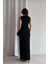 Askılı Drape Detay Maxi Boy Abiye Elbise 5
