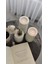 Luxury 3 Lü Yeşil Mumluk Dekoratif Tealight Set Mum Abs Plastik 1 Adet 2
