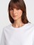 31763 Bisiklet Yaka T-Shirt-Beyaz 3
