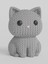 Luxury Dekoratif Obje - 3D Knitted Sevimli Kedi 1 Adet 1