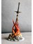 Luxury Dark Souls Bonfire Dark Souls Şenlik Ateşi Kılıçlı Dekoratif Masaüstü Obje 15CM 1 Adet 1