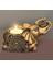 Luxury Gold Dekoratif Şans Fili Tealight Mumluk (13.5x8.5 Cm) 1 Adet 1