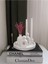 Luxury Dekoratif Yuvarlak Tabak & Aile & Vazo & Şamdanlık Set 1 Adet 4