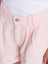 71988 Çift Pileli Paçası Kıvrık Denim Şort-Pembe 3