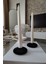 Luxury Modern Tasarım Dekoratif 2’li Plastik Şamdan Mumluk, Siyah Mumluk, (Mumlar Dahil Değildir) 1 Adet 1