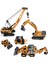 Mühendislik Döküm Kule Vinç Forklift Buldozer Ekskavatör Araç Model Oyuncaklar Boys Için Alaşım + Plastik Traktör Atalet Sürüş (Yurt Dışından) 3