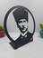 Luxury Atatürk Yuvarlak Çerçeveli Masaüstü Metal Büst -Ev / Ofis Dekoru- Hediye Biblo -18 x 18 cm 1 Adet 5