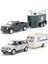 1/36 Ölçekli Land Rover Jeep Wrangler F150 Rv Römork Kamyon Model Araba Oyuncak Alaşım Döküm Kapılar Açık Karavan Seti Modelleri Çocuklar Için (Yurt Dışından) 2