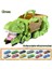 Çocuklar Için Iki-In-One Dinozor Kamyon Oyuncak Devnosaurus Rex Devouring & Depolama Alaşım Araba ile Katlanır Kaydırma Izi Transporter Gif (Yurt Dışından) 1