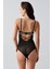 Push Up Dantel Detaylı Bodysuit C15104 Siyah 4