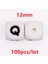100 Adet 12 mm Silikon Mektup Boncuk Silikon Yuvarlak Boncuk Dağınık Boncuklar Gıda Sınıfı Diy Bilezik Kolye Emzik Zinciri Aksesuarları (Yurt Dışından) 1