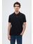 Ds Damat Regular Fit Lacivert %100 Pamuklu Uzun Ömürlü Kıvrılmaz Polo Yaka Nakışlı T-Shirt 4HC14ORT51000 1