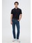 Ds Damat Regular Fit Lacivert %100 Pamuklu Uzun Ömürlü Kıvrılmaz Polo Yaka Nakışlı T-Shirt 4HC14ORT51000 4