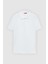 Ds Damat Regular Fit Beyaz %100 Pamuklu Uzun Ömürlü Kıvrılmaz Polo Yaka Nakışlı T-Shirt 4HC14ORT51000 5