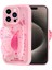 Apple iPhone 15 Pro Kılıf Kamera Korumalı Figür Tasarımlı Klcr Kapya Kapak-Pembe Koyu 3