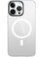 Apple iPhone 15 Pro Kılıf Klcr Wireless Şarj Özellikli Şeffaf G-Glass Kapak-Siyah 2