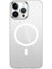 Apple iPhone 15 Pro Kılıf Klcr Wireless Şarj Özellikli Şeffaf G-Glass Kapak-Siyah 3