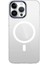 Apple iPhone 15 Pro Kılıf Klcr Wireless Şarj Özellikli Şeffaf G-Glass Kapak-Siyah 4