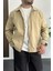 Erkek Oversize Trenç Ceket Mevsimlik Kahverengi EDW360 2