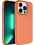 Apple iPhone 14 Pro Kılıf Klcr Kamera Korumalı Mara Laaakan Kapak-Turuncu 1