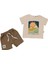 Erkek Bebek Ekru Haki Güneş Fun Outdoors Yazılı 2'li Takım - 1015770 1