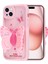 Apple iPhone 15 Kılıf Kamera Korumalı Figür Tasarımlı Klcr Kapya Kapak-Pembe Koyu 2