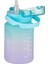Rom 1000 ml Pipetli/pipetsiz Kullanım Çift Renk Softtouch Motivasyon Matarası Sticker Hediyeli Ro 3