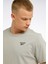 RI Left Chest Logo Gri Erkek Kısa Kol T-Shirt 5