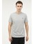 M-CT102 Bsc C Nk T-Sh 3fx Gri Melanj Erkek Kısa Kol T-Shirt 1
