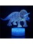 Dinozor 3D Dokunmatik Masa Masa Lambası Üç Desen 7 Renk Akrilik Düz ve Abs Çatlak Tabanlı ve USB Kablolu Optik Illüzyon Işıkları (Yurt Dışından) 2