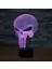 Punisher Kafatası 3D 7 Renk Değişimi LED Masa Lambası Dokunmatik Düğme Odası Dekoru (Yurt Dışından) 2