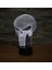 Punisher Kafatası 3D 7 Renk Değişimi LED Masa Lambası Dokunmatik Düğme Odası Dekoru (Yurt Dışından) 3