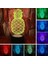 Sevimli Meyve Ananas 3D LED Optik Illusion Uyku Uzaktan 7 Renk ile Yatak Odası Dekor Masa Lambası Çocuklar Için Doğum Günü Noel Hediyeleri Erkek Kız (Yurt Dışından) 1