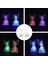 LED Melek Figürleri Renk LED Melek Lambası, Renkli Bahçe Melek Başucu Işık Bahçe Dekor Pırıltılı 3D Işıklı Melek Heykelcik Masa Süsleme Doğum Günü 2 Adet Mini Başucu Işıkları (Yurt Dışından) 3