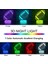 7 3D Illusion Işık Lambası Otomatik Kademeli Değişen 3D | Akıllı Dokunuşlu ve USB Kablolu Ev Odası Dekorasyonu Masa Lambası | Yetişkin Erkek Kız Noel Doğum Günü si (Futbol LED (Yurt Dışından) 3