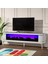 Heatwave Beyaz Tv Ünitesi - 180 cm - Şömineli - Bluetooth Ses Sistemli & Kumandalı - LED Işıklı 1