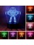 Sevimli Hikaye Ultimate Buzz Lightyear Spaceman Anime Karakter 3D LED Optik Illüzyon Uzaktan Kumandalı Uyku 7 Renk Yatak Odası Dekoru Masa Lambası Çocuklar Doğum Günü Yılbaşı Hediyel (Yurt Dışından) 1