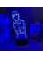 3D LED Anime Chainsaw Man Makima Için Yatak Odası Dekoru Çocuklar Doğum Günü Hediyesi Manga Chainsaw Man LED Işık Başucu (Yurt Dışından) 3