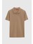 Ds Damat Slim Fit Vizon Kutulu Polo Yaka T-Shirt 4HC14ORTKPLO1 5
