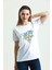 Baskılı Beyaz T-Shirt 2