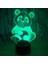 Çocuklar Için Gece Lambası, 3D Illüzyon Gece Lambası, Renk Değişimi 3D LED Ev Dekorasyonu Için 7 Renkli Işıklı Sevimli Panda Işığı Inanılmaz Görselleştirme Optik Hasta (Yurt Dışından) 1