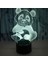 Çocuklar Için Gece Lambası, 3D Illüzyon Gece Lambası, Renk Değişimi 3D LED Ev Dekorasyonu Için 7 Renkli Işıklı Sevimli Panda Işığı Inanılmaz Görselleştirme Optik Hasta (Yurt Dışından) 2