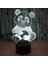 Çocuklar Için Gece Lambası, 3D Illüzyon Gece Lambası, Renk Değişimi 3D LED Ev Dekorasyonu Için 7 Renkli Işıklı Sevimli Panda Işığı Inanılmaz Görselleştirme Optik Hasta (Yurt Dışından) 3
