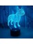 Çocuklar Yatak Odası Işığı Renkli 3D LED Ev Dekorasyonu Için 7 Renkli Işık ile Dinamik Rhino Hippo Işık Ev Dekorasyonu Için Inanılmaz Görsel Optikle (Yurt Dışından) 1